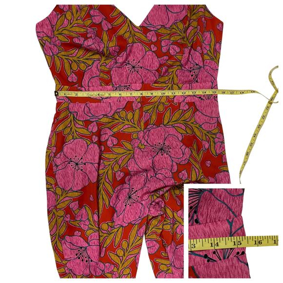 Dee Elly Sweetest Stitch Jumpsuit - Multicolor Floral Print - Large - Picture 3 of 14